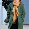 Anna Chlumsky Inventing Anna Wool Green Coat