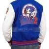 Sonic Hedgehog Blue and White Varsity Jacket