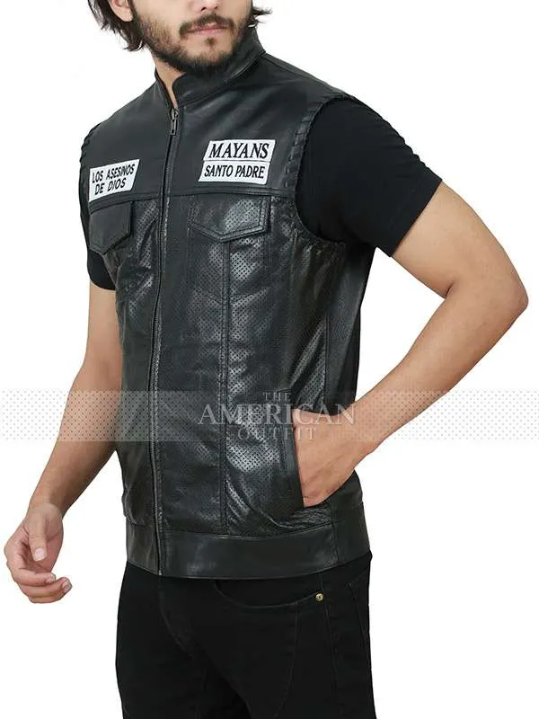 Clayton Cardenas Mayans M.C.Angel Reyes Black Vest