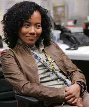 Det. Shakima 'Kima' Greggs The Wire 2002 Brown Leather Jacket