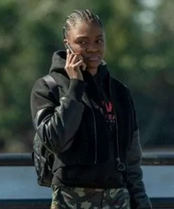 Imani Lewis Hightown Black Leather Jacket