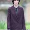 Lady Mary Crawley Downtown Abbey Wool Coat