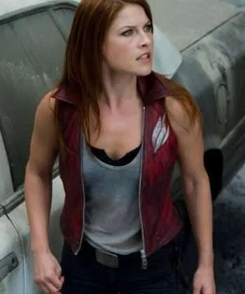 Resident Evil Afterlife Ali Larter Maroon Vest