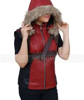 Ruby Roundhouse Jumanji 3 Karen GIlilan Leather Vest