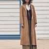 The Harder They Fall Zazie Beetz Brown Trench Wool Coat