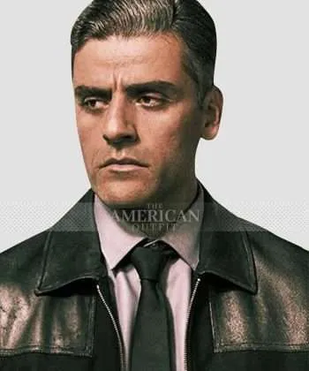 Oscar Isaac Black Leather Jacket