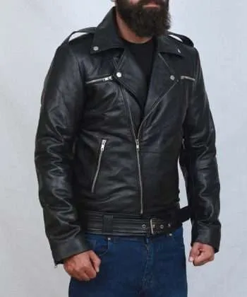 classic motorcycle black jacket