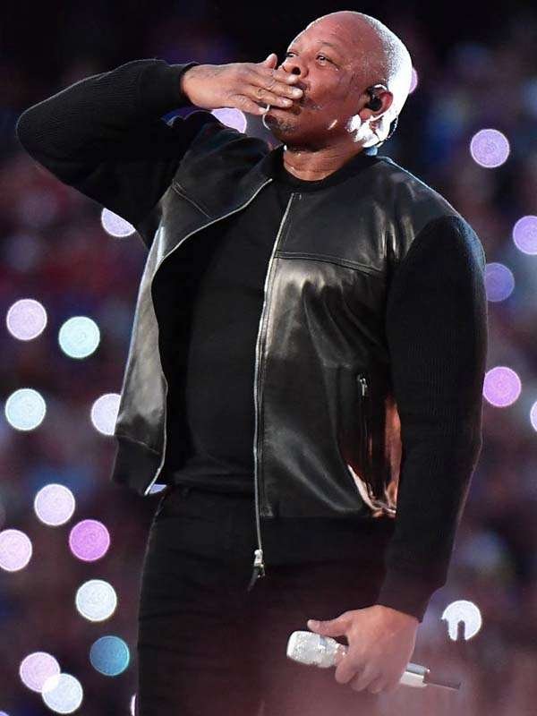 Dr. Dre Super Bowl Leather Jacket