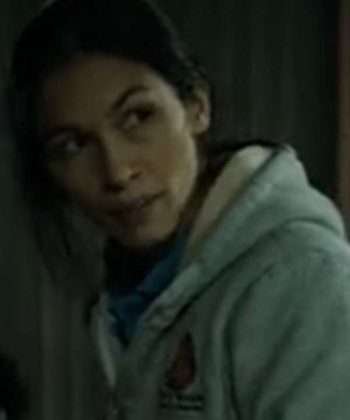 Elodie Yung The Cleaning Lady Thony Grey Hoodie