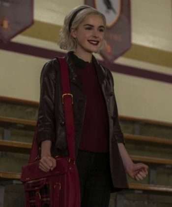 Sabrina Chilling Adventures of Sabrina Leather Brown Jacket