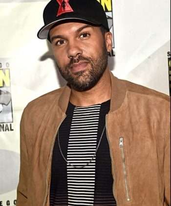 O-T Fagbenle Black Widow Brown Bomber Jacket