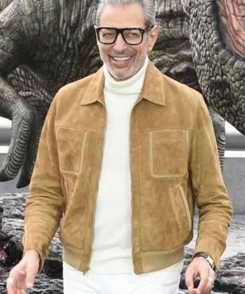 Jeff Goldblum Jurassic World Dominion Ian Malcolm Brown Jacket