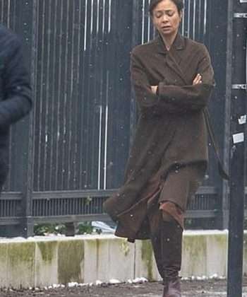 Celia Harrison All the Old Knives Wool Trench Coat
