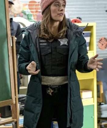 Chicago P.D. Marina Squerciati Green Trench Coat