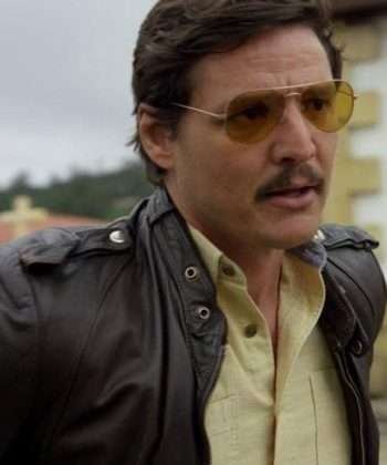 Javier Peña TV Series Narcos Black Leather Jacket