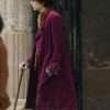Wonka Movie Timothée Chalamet Maroon Trench Coat