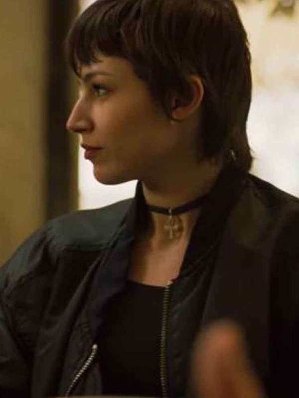 Money Heist Úrsula Corberó Black Bomber Jacket