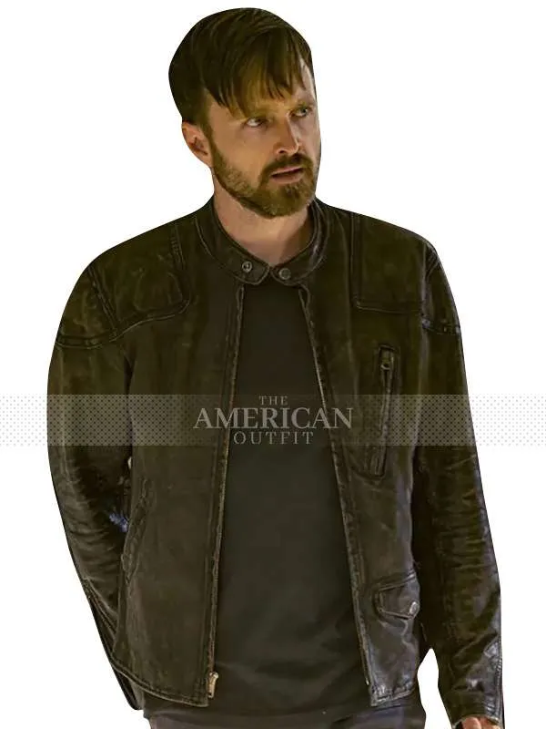 TV Series Westworld Caleb Nichols Black Leather Jacket
