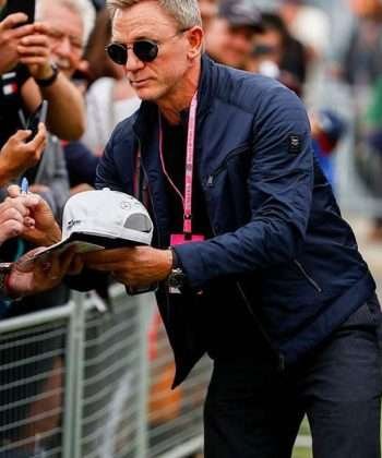 Daniel Craig No Time to Die Movie Blue Cotton Jacket