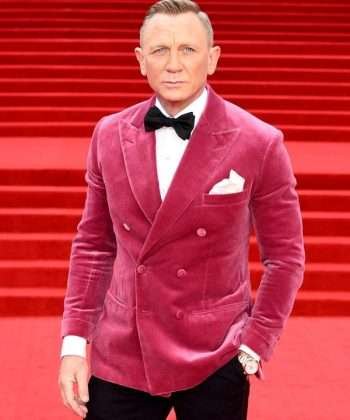 No Time to Die James Bond Pink Tuxedo Jacket