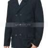 Skyfall Daniel Craig Black Wool Peacoat