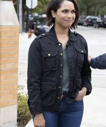 Chicago Fire Monica Raymund Black Jacket