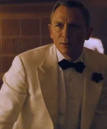 2 Piece James Bond Spectre Ivory Tuxedo Suit