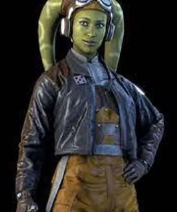 Video Game Star Wars Squadrons Vanessa Marshall Brown Leather Jacket