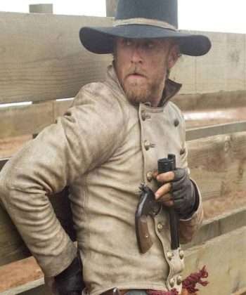 Charlie Prince 310 to Yuma Ben Foster White Leather Jacket