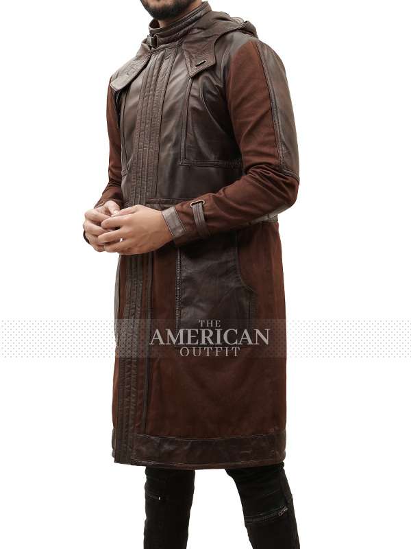 Andor Season 1 Cassian Andor Brown Leather Coat Andor Cassian Andor Brown Leather Coat