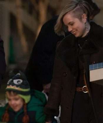 Siobhan Sheehan Mare of Easttown Shearling Coat