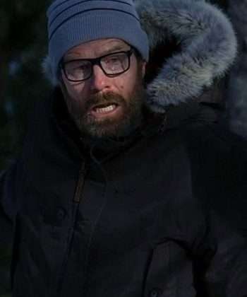 Bryan Cranston Hooded Black Fur Jacket