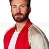 Avengers Endgame Chris Evans Red and Beige Bomber Jacket
