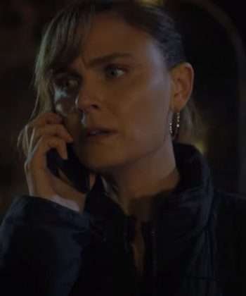 Emily Deschanel TV Series Devil in Ohio Black Quilted Jacket