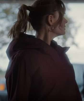 Emily Deschanel Devil in Ohio Maroon Hooded Jacket