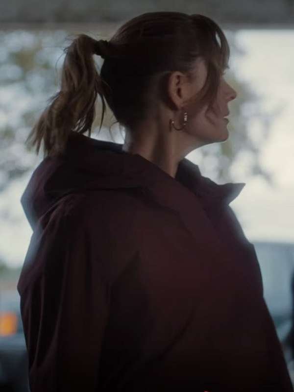 Emily Deschanel Devil in Ohio Maroon Hooded Jacket