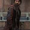 TV Series Andor Diego Luna Brown Leather Coat