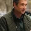 Patrick Dempsey Disenchanted (2022) Green Puffer Jacket