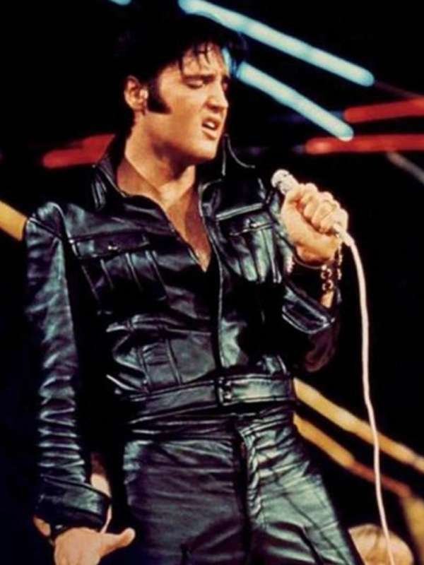 TV Series Elvis The Comeback Specia Black Leather Jacket