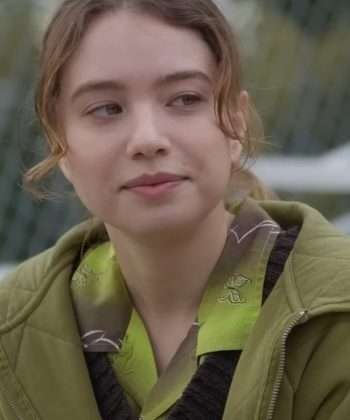 Emilija Baranac TV Series Fakes 2022 Zoe Christensen Green Quilted Jacket