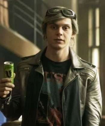 Evan Peters X Men Apocalypse Biker Leather Jacket