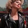 Olivia Newton John Grease Black Leather Jacket