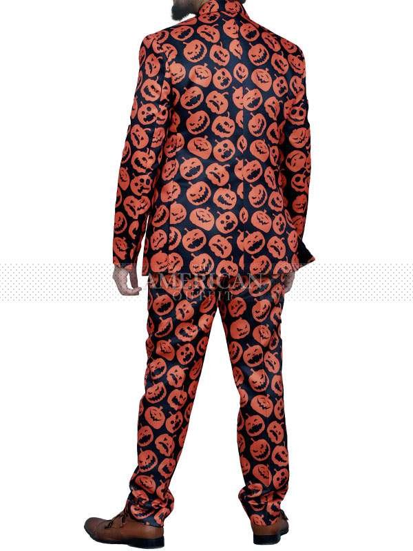 Pumpkin Black Halloween Party Costume Suit