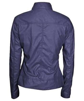 Batgirl Barbra Gordon Purple Leather Jacket