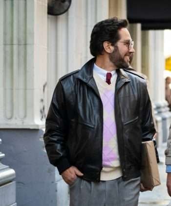 The Shrink Next Door Paul Rudd Black Jacket