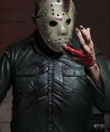 Halloween Jason Voorhees Green Real Leather Jacket