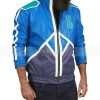 Johnny Cage Mortal Kombat 11 Blue Leather Jacket