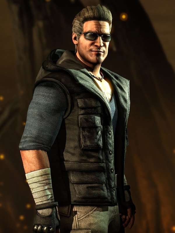 Mortal Kombat X Johnny Cage Black Leather Vest