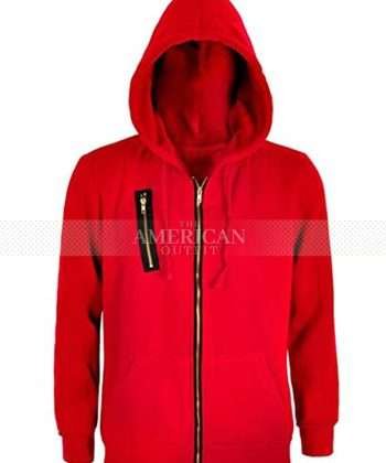 Money Heist Red Hoodie