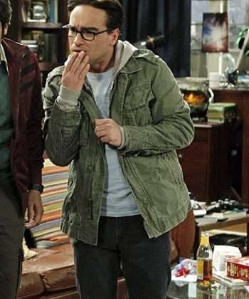 The Big Bang Theory Season 02 Leonard Hofstadter Green Cotton Jacket